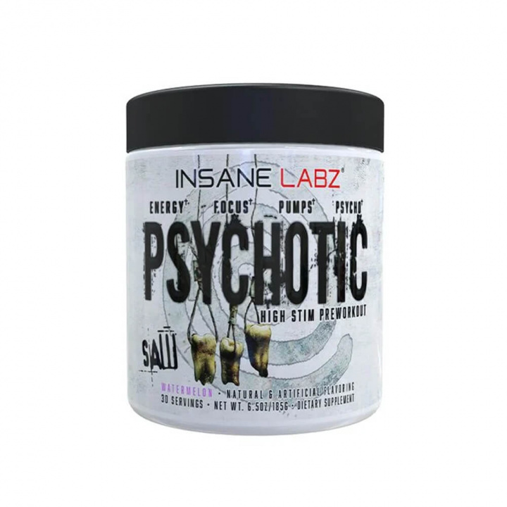 Insane Labz SAW Psychotic PWO, 30 serv. i gruppen Kosttillskott & Livsmedel / Prestationshöjare / Pre-Workout / PWO hos Tillskottsbolaget (INSANE6781)