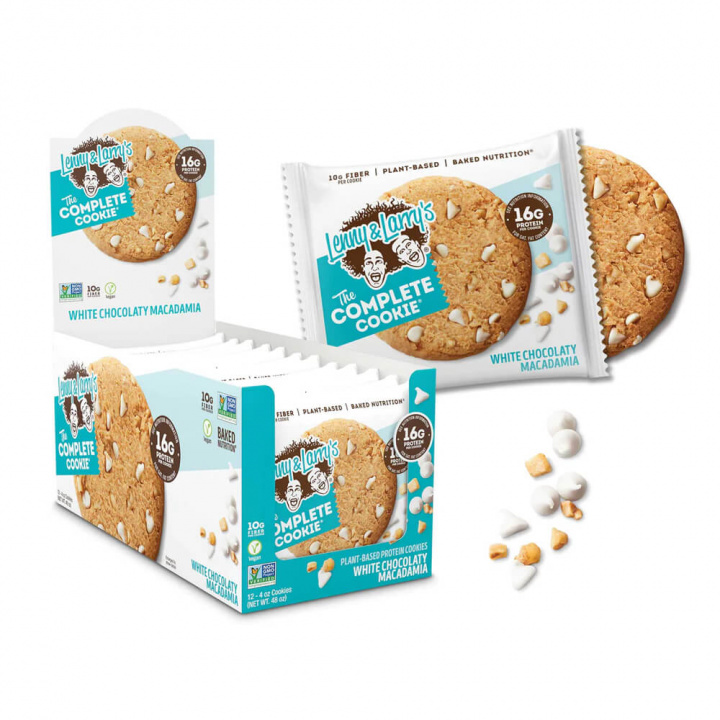 12 x Lenny & Larry´s The Complete Cookie, 113 g (White Chocolate Macadamia) i gruppen Bars / Proteinbars hos Tillskottsbolaget (LENNY569001)