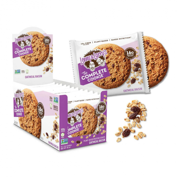 12 x Lenny & Larry´s The Complete Cookie, 113 g (Oatmeal Raisin) i gruppen Bars / Proteinbars hos Tillskottsbolaget (LENNY78934)