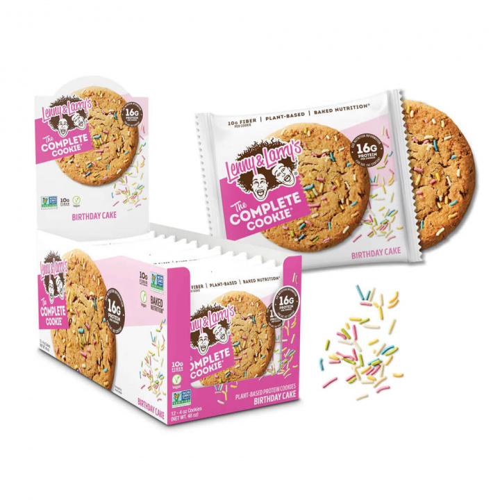 12 x Lenny & Larry´s The Complete Cookie, 113 g (Birthday Cake) i gruppen Bars / Proteinbars hos Tillskottsbolaget (LENNYLARRY5432)