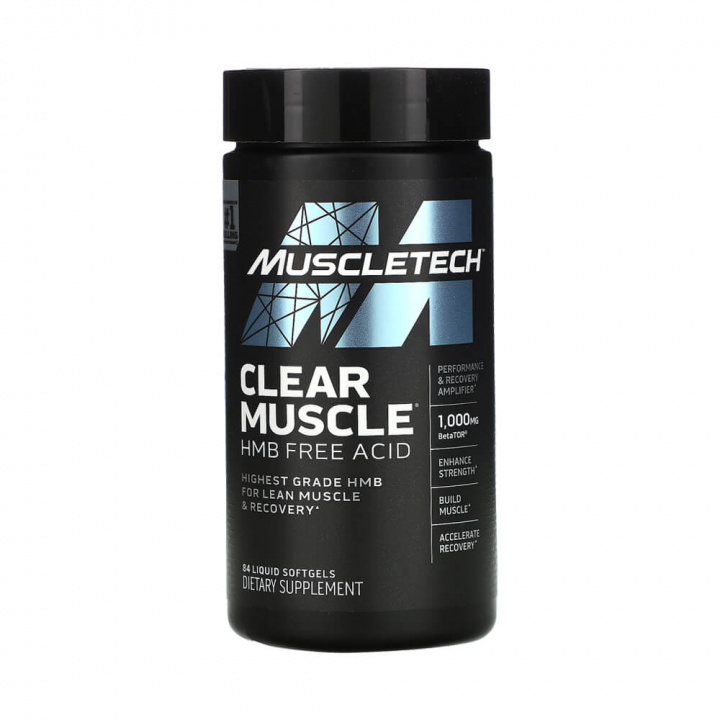 Muscletech Clear Muscle, 84 softgels i gruppen Shoppa efter Tema / Laktosfria Kosttillskott hos Tillskottsbolaget (MUSCLETECH853)