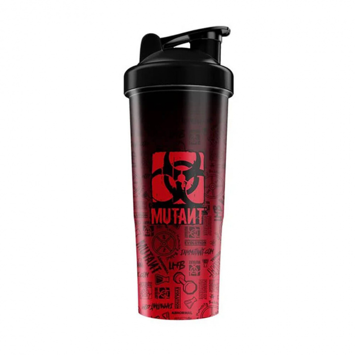 Mutant Shaker Iconic Black to Red, 830 ml i gruppen Träningstillbehör / Flaskor & Shakers hos Tillskottsbolaget (MUTANT7485)