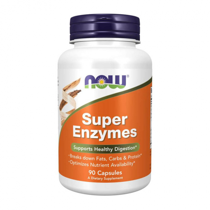 NOW Foods Super Enzymes, 90 caps i gruppen Kosttillskott & Livsmedel / Hälsokost / Mage & Tarm hos Tillskottsbolaget (NOW8765)