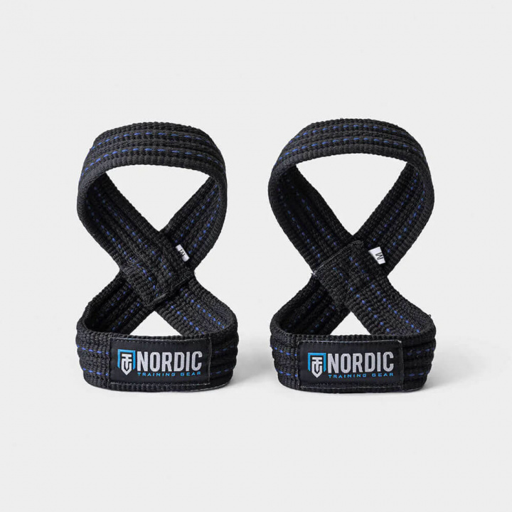 Nordic Training Gear Figure 8 Straps, blå sömmar i gruppen Träningstillbehör / Dragremmar & Grepp hos Tillskottsbolaget (NTG8901)