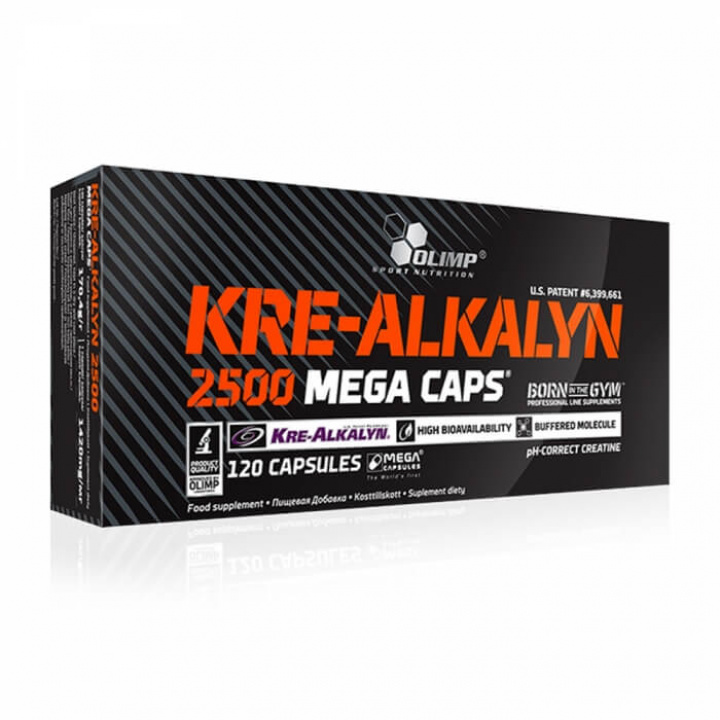 Olimp Kre-Alkalyn Mega, 120 caps i gruppen Kosttillskott & Livsmedel / Kreatin / Kre-Alkalyn hos Tillskottsbolaget (OLIMP0017)