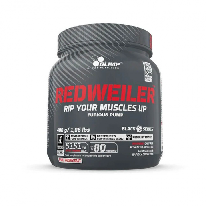 OLIMP Redweiler, 480 g i gruppen Kosttillskott & Livsmedel / Prestationshöjare / Pre-Workout / PWO hos Tillskottsbolaget (OLIMP732)