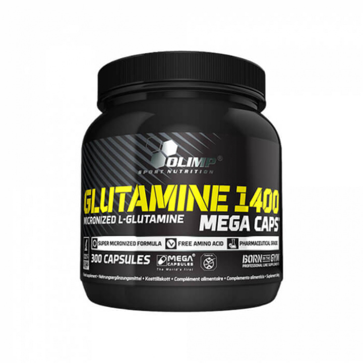 Olimp Glutamine Mega Caps 1400, 300 caps i gruppen Kosttillskott & Livsmedel / Hälsokost / Immunförsvar hos Tillskottsbolaget (OLIMP8594)