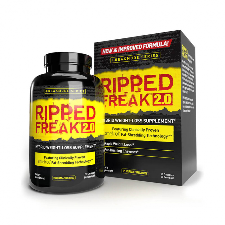 Pharmafreak Ripped Freak 2.0, 60 caps i gruppen Kosttillskott & Livsmedel / Viktminskning / Fettförbrännare hos Tillskottsbolaget (PHARMAFREAK001)