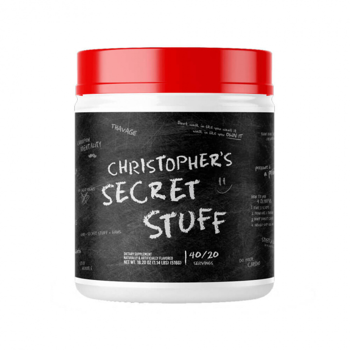 RAW Nutrition Christopher´s Secret Stuff, 40 serv. i gruppen Kosttillskott & Livsmedel / Prestationshöjare / Pre-Workout / PWO hos Tillskottsbolaget (RAW65732)