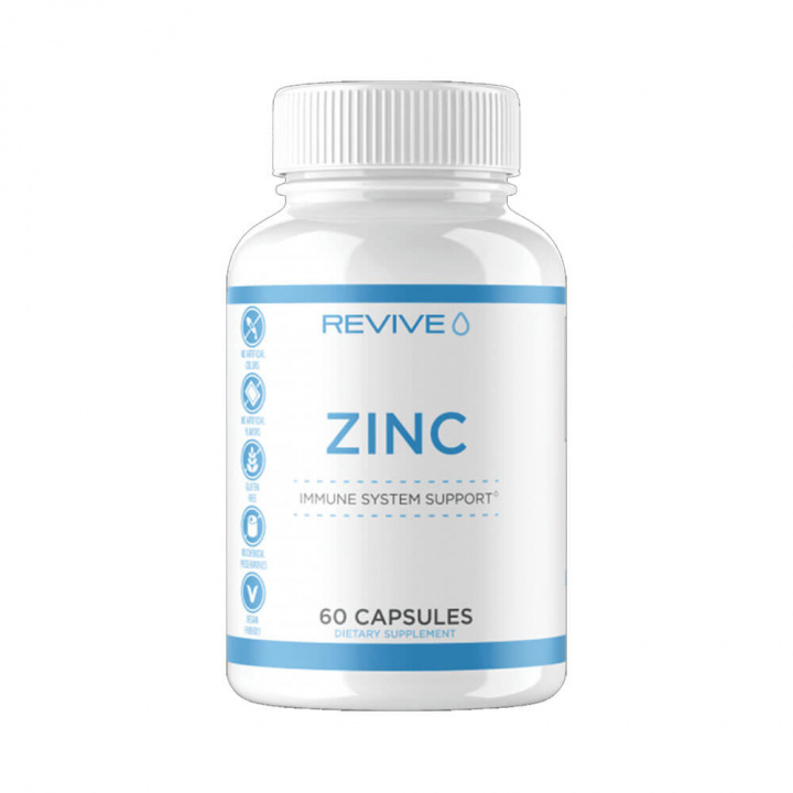 Revive MD Zinc, 60 caps i gruppen Kosttillskott & Livsmedel / Mineraler / Zink hos Tillskottsbolaget (REVIVE5473)