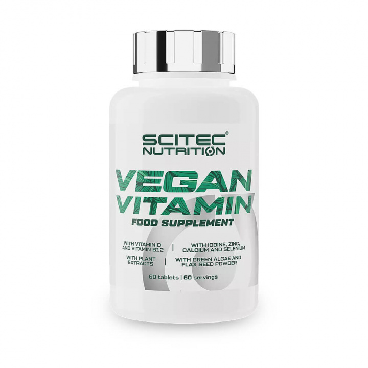 Scitec Nutrition Vegan Vitamin, 60 tabs i gruppen Kosttillskott & Livsmedel / Vitaminer / Multivitamin hos Tillskottsbolaget (SCITEC31424)