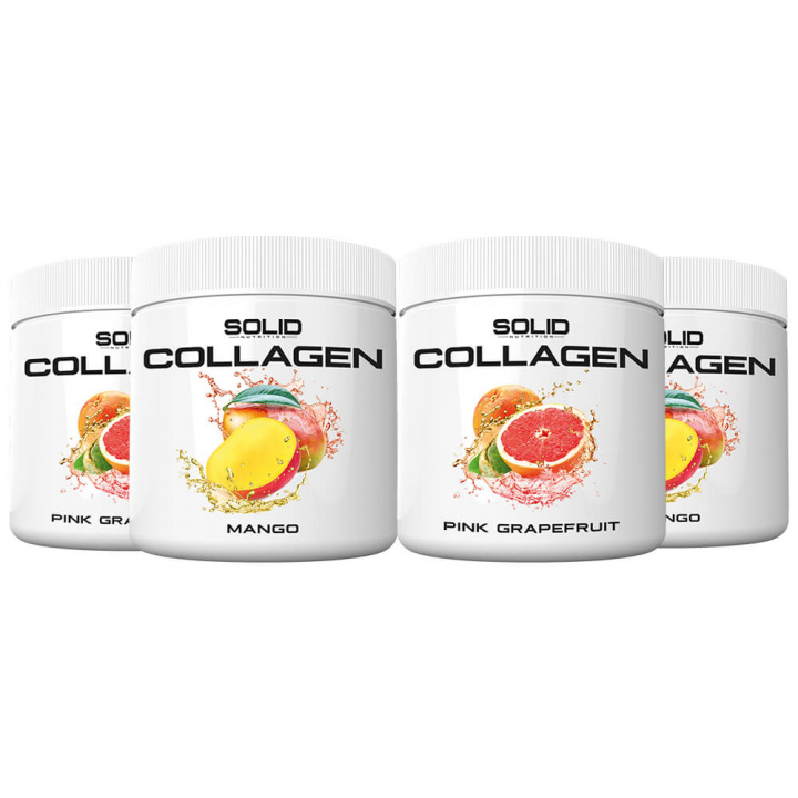 4 x SOLID Nutrition Collagen, 230 g i gruppen Kosttillskott & Livsmedel / Ledhälsa / Kollagen hos Tillskottsbolaget (SOLID6732)