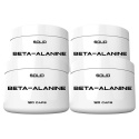 4 x SOLID Nutrition Beta-Alanine, 120 mega caps