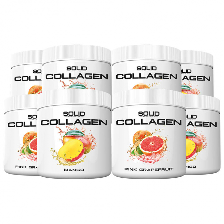 8 x SOLID Nutrition Collagen, 230 g i gruppen Kosttillskott & Livsmedel / Ledhälsa / Kollagen hos Tillskottsbolaget (SOLID6843)