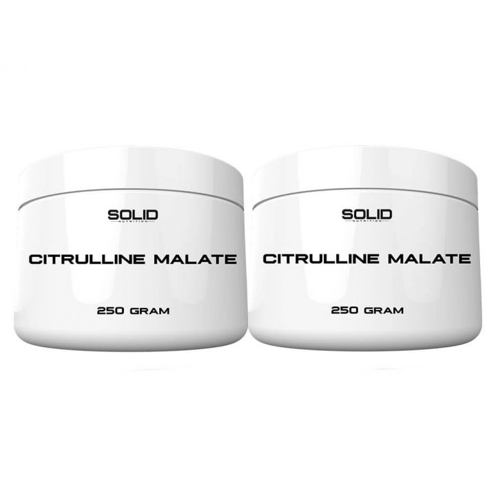 2 x SOLID Nutrition Citrulline Malate, 250 g i gruppen Kosttillskott & Livsmedel / Aminosyror / Citrullin hos Tillskottsbolaget (SOLID75644)