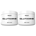 2 x SOLID Nutrition Glutamine, 150 mega caps