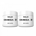 2 x SOLID Nutrition Omega-3, 60 caps