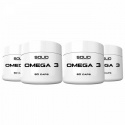 4 x SOLID Nutrition Omega-3, 60 caps