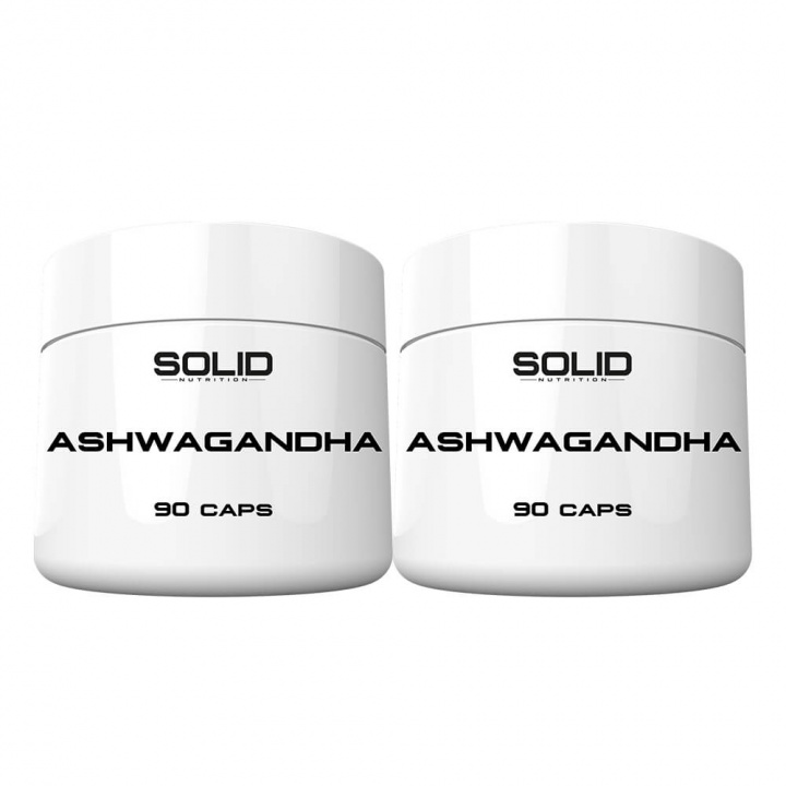 2 x SOLID Nutrition Ashwagandha, 90 caps i gruppen Kosttillskott & Livsmedel / Hälsokost / Adaptogener hos Tillskottsbolaget (SOLID7690)