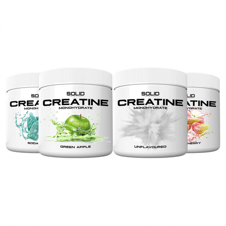 4 x SOLID Nutrition Creatine Monohydrate, 400 g i gruppen Kosttillskott & Livsmedel / Kreatin / Kreatinmonohydrat hos Tillskottsbolaget (SOLID78412)