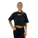 SOLID Nutrition Cropped Tee, black/white