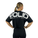 SOLID Nutrition Cropped Tee, black/white