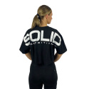 SOLID Nutrition Cropped Tee, black/white