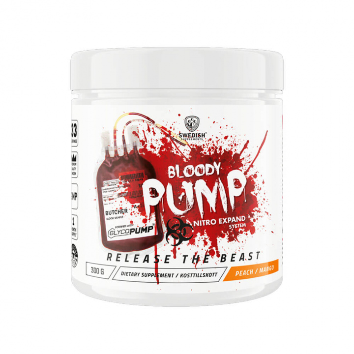 Swedish Supplements Bloody Pump, 300 g i gruppen Kosttillskott & Livsmedel / Prestationshöjare / Pump hos Tillskottsbolaget (SS7584)