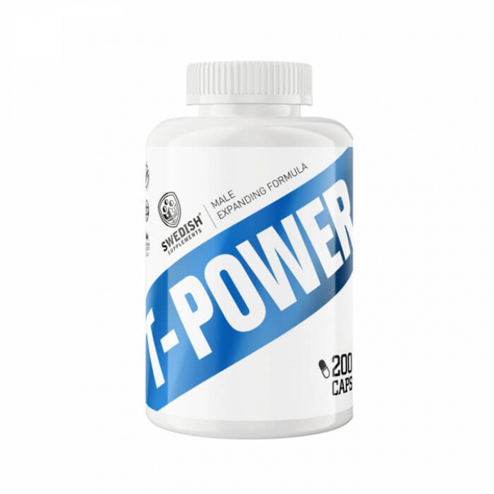 Swedish Supplements T-Power, 200 caps i gruppen Kosttillskott & Livsmedel / Muskelökning / Testobooster hos Tillskottsbolaget (SS901230)