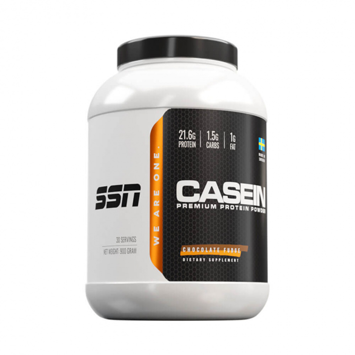 SSN Casein Protein, 900 g i gruppen Kosttillskott & Livsmedel / Proteinpulver / Kaseinprotein hos Tillskottsbolaget (SSN7584)