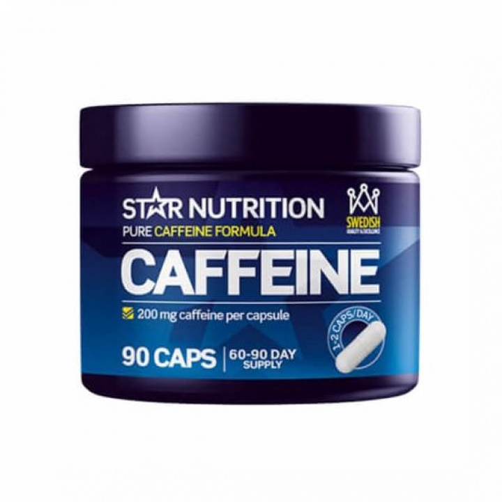 Star Nutrition Caffeine, 200 mg, 90 caps i gruppen Kosttillskott & Livsmedel / Prestationshöjare / Koffein hos Tillskottsbolaget (STAR0533)