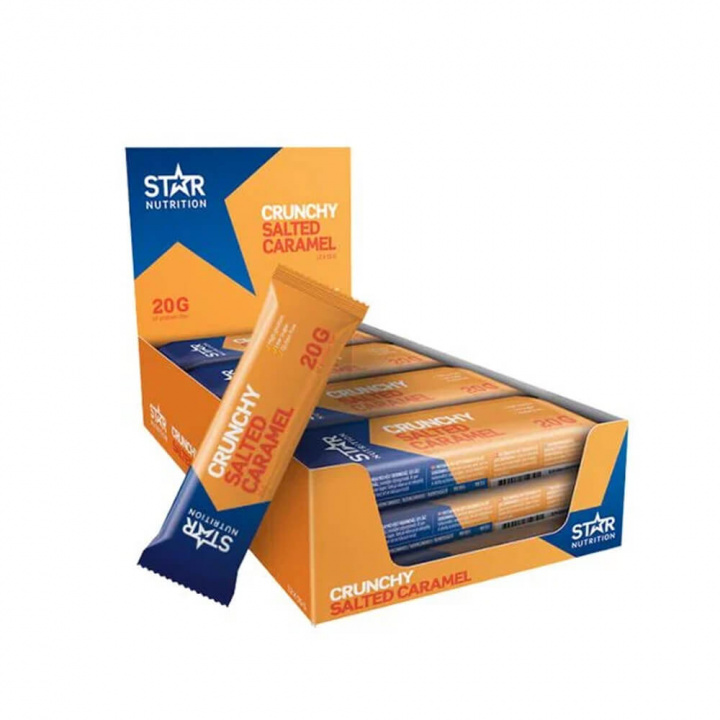 12 x Star Nutrition Protein Bar, 55 g (Salted Caramel) i gruppen Bars / Proteinbars hos Tillskottsbolaget (STAR6856)