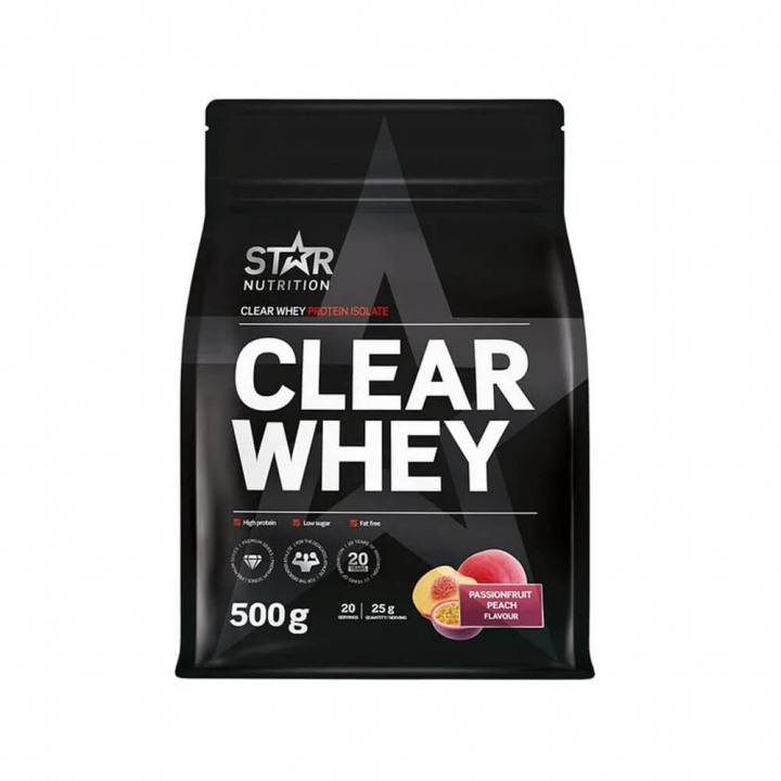 Star Nutrition Clear Whey, 500 g i gruppen Kosttillskott & Livsmedel / Proteinpulver / Clear Whey hos Tillskottsbolaget (STAR7666)