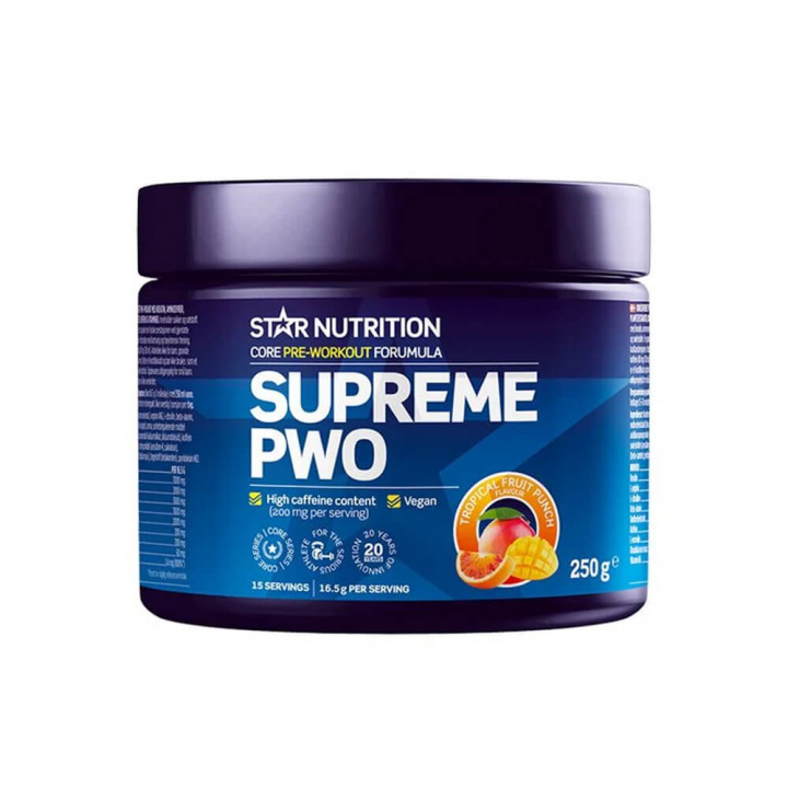 Star Nutrition Supreme PWO, 250 g i gruppen Kosttillskott & Livsmedel hos Tillskottsbolaget (STAR8695)