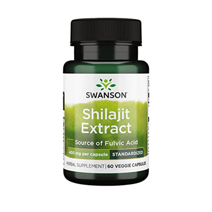 Swanson Shilajit Extract, 400 mg, 60 caps i gruppen Kosttillskott & Livsmedel / Mineraler / Shilajit hos Tillskottsbolaget (SWANSON53795)