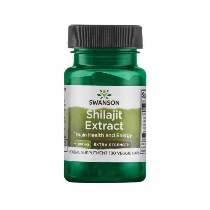 Swanson Shilajit Extract, 100 mg, 30 caps i gruppen Kosttillskott & Livsmedel / Mineraler / Shilajit hos Tillskottsbolaget (SWANSON67834)