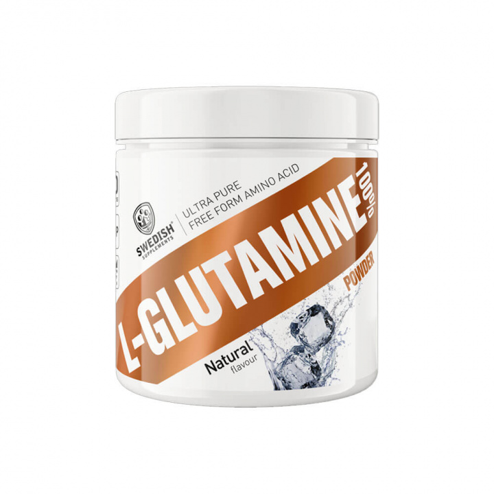 Swedish Supplements L-Glutamine 100%, 250 g i gruppen Kosttillskott & Livsmedel / Hälsokost / Immunförsvar hos Tillskottsbolaget (SWEDISH902)