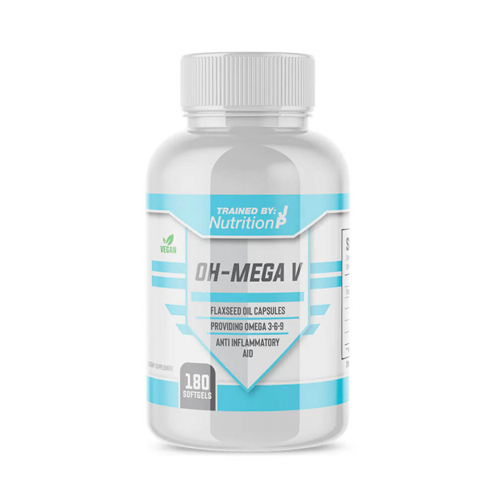 Trained By JP Oh-Mega V, 180 softgels i gruppen Kosttillskott & Livsmedel / Omega-3 & Fettsyror / Vegansk omega-3 hos Tillskottsbolaget (TBJP89312)