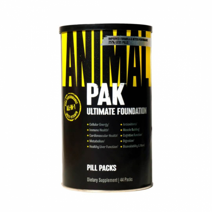 Universal Nutrition Animal Pak, 44-packs i gruppen Kosttillskott & Livsmedel / Vitaminer / Multivitamin hos Tillskottsbolaget (UNIVERSAL004)