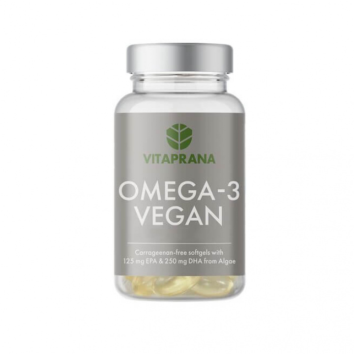 Vitaprana Omega-3 Vegan, 60 caps i gruppen Kosttillskott & Livsmedel / Omega-3 & Fettsyror / Vegansk omega-3 hos Tillskottsbolaget (VITAPRANA6764)